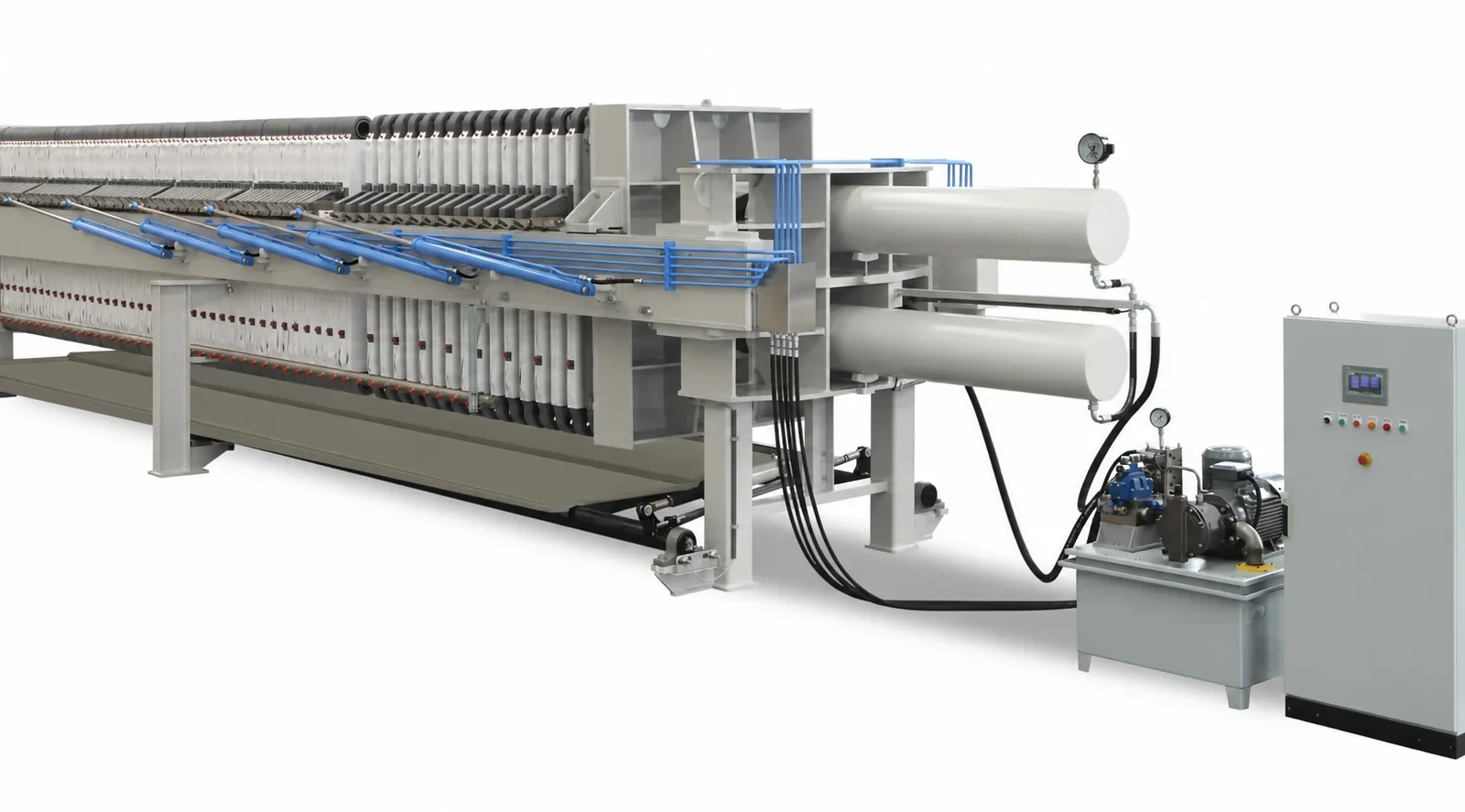 Chamber press, closing end