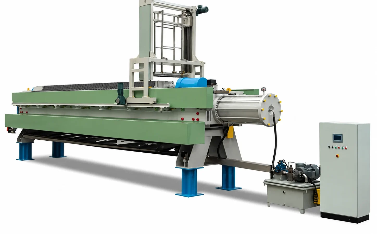 Membrane press in the plant hall