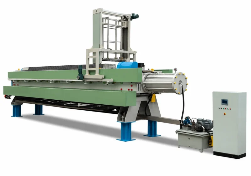 Membrane press in the plant hall