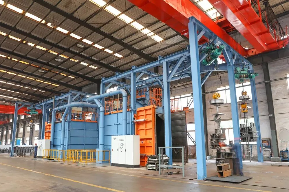 DELIAN works — grit blasting hall